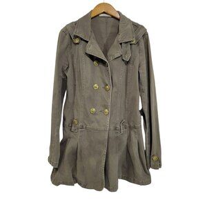 Murmur Anthropologie Military Jacket Womens Medium Brown Fairy Grunge
